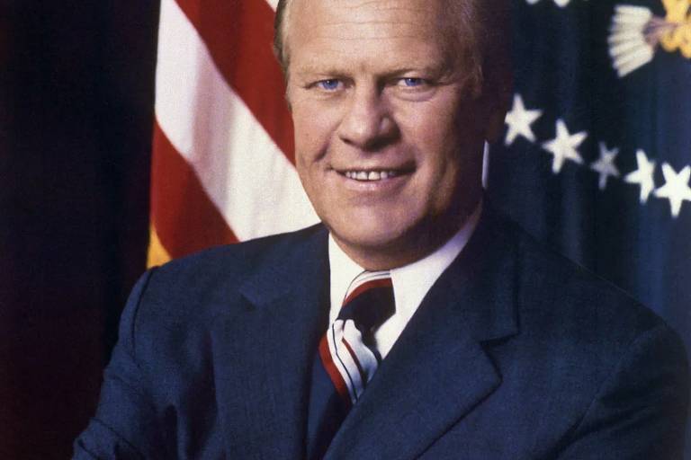 O 38º presidente dos Estados Unidos, Gerald R. Ford, assumiu após a renúncia de Nixon e é lembrado por seu perdão ao antecessor e por tentar estabilizar a economia