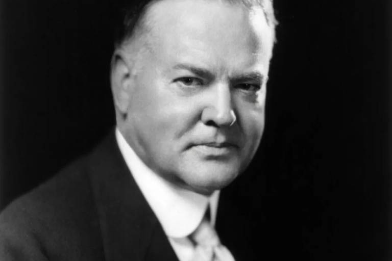 O 31º presidente dos Estados Unidos, Herbert Hoover, enfrentou a Grande Depressão e é lembrado por sua crença na iniciativa privada como solução para a crise econômica