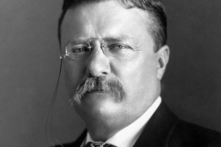 O 26º presidente dos Estados Unidos, Theodore Roosevelt, ficou conhecido por fortalecer o Poder Executivo