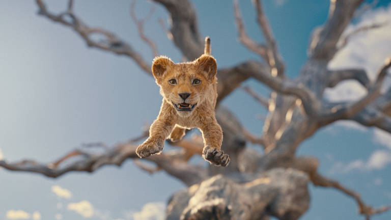 Cena do filme "Mufasa: O Rei Leão", de Barry Jenkins