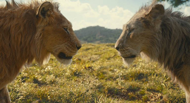 Cena do filme "Mufasa: O Rei Leão", de Barry Jenkins