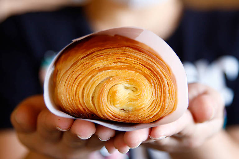 Foto de um croissant 