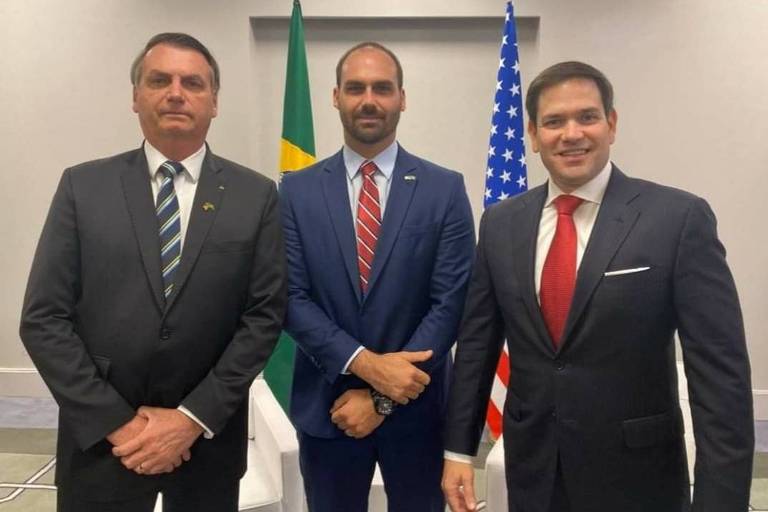 Atuação de Eduardo Bolsonaro nos EUA preocupa ala bolsonarista