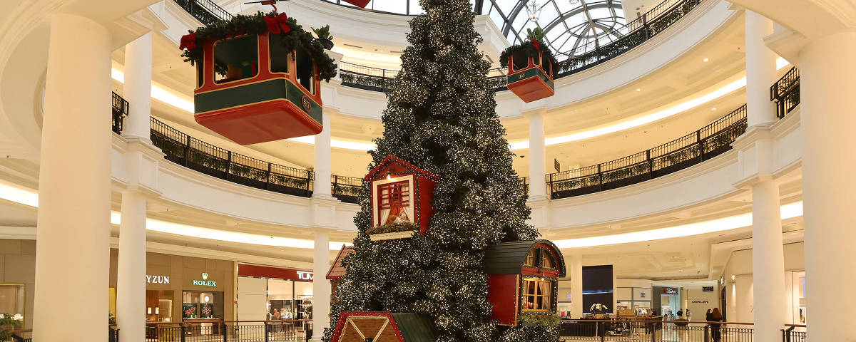 Decoração do Pátio Higienópolis é vista em todos os andares do shopping