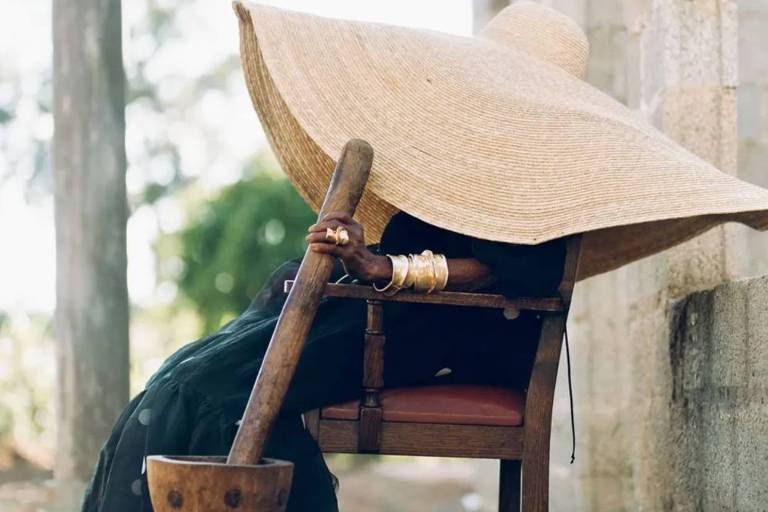 O 'ibende' representa o trabalho duro da vida na Zâmbia rural