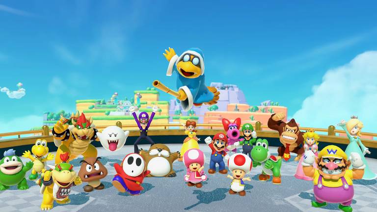 Cena do jogo 'Super Mario Party Jamboree', para Nintendo Switch