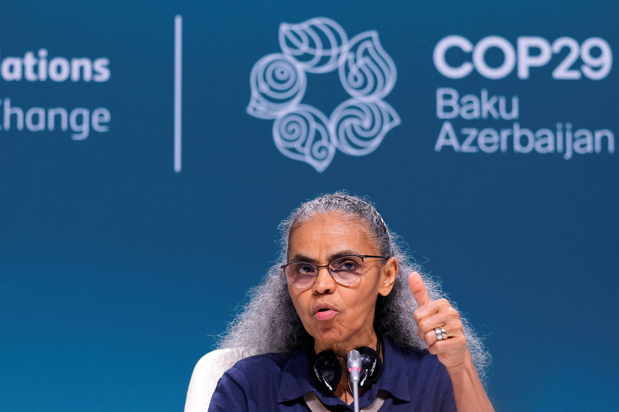 COP29: Vamos trabalhar até último minuto, diz Marina Silva - 22/11/2024 - Ambiente - Folha