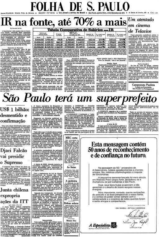 1974: Elis Regina vai à Argentina e ressalta seu trabalho com Tom -  11/12/2024 - Banco de Dados - Folha