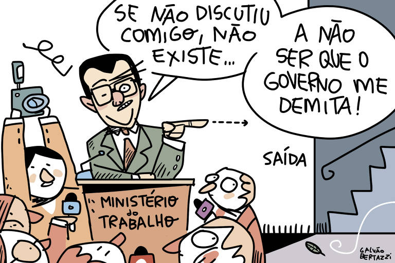 30.out.: Em entrevista a jornalistas, o ministro Luiz Marinho ameaça pedir demissão se houver decisão que afete o Ministério do Trabalho sem sua participação