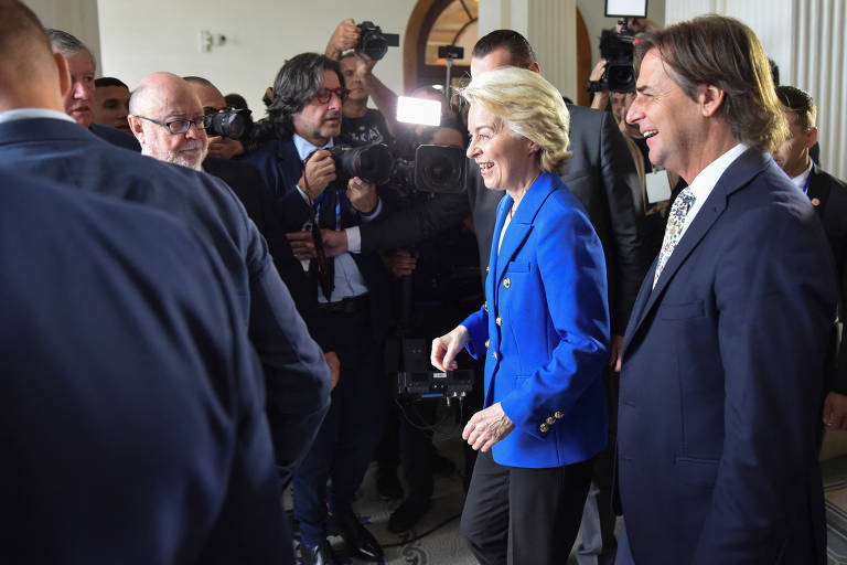 Von der Leyen chegou ao Uruguai um dia antes do anúncio do acordo e após suspense sobre sua agenda