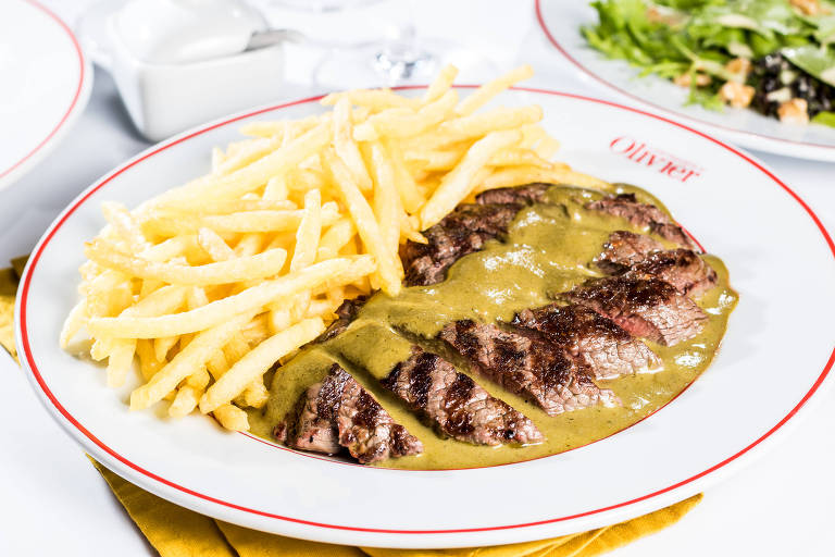 Entrecôte com batatas fritas, do L'Entrecôte D'Olivier