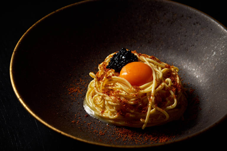Espaguete com bottarga, do Donna