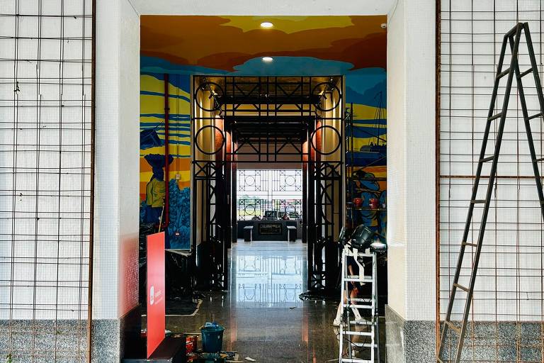 Reforma da antiga alfândega de Assunção, que agora se tornou um centro cultural no porto da capital do Paraguai