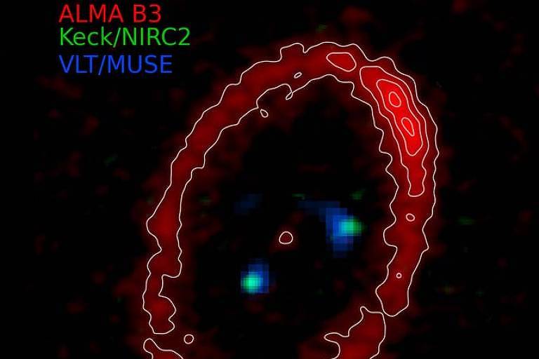 Imagem mostra o anel de poeira em torno da estrela PDS 70; além dos dois planetas detectáveis， um terceiro está se formando