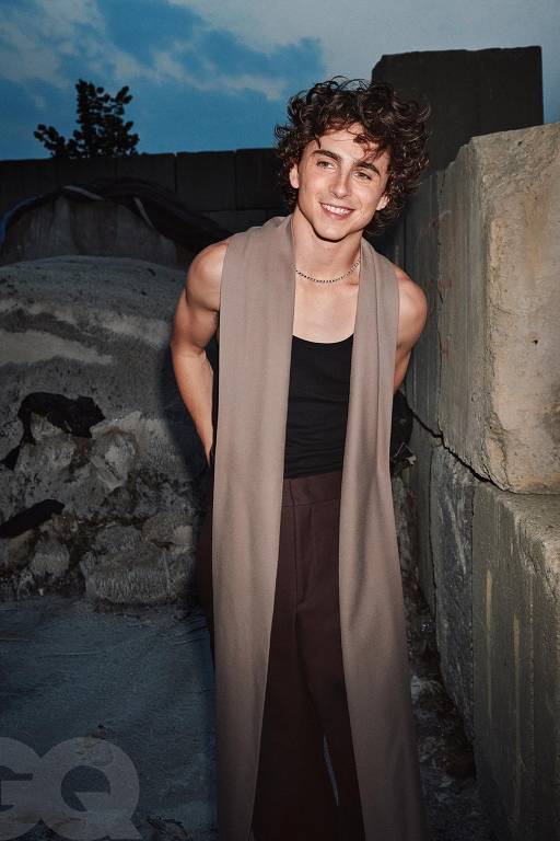 Imagens do ator Timothée Chalamet