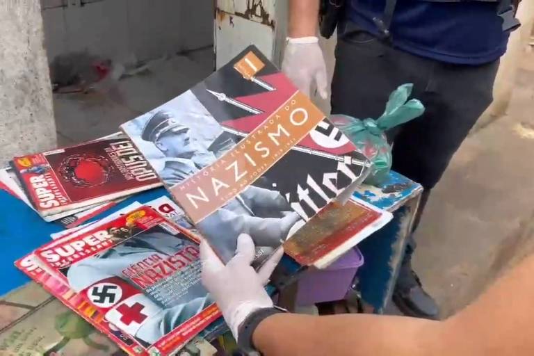 Materiais sobre nazismo foram encontrados na casa do suspeito