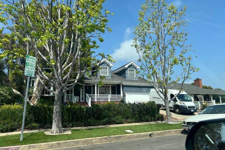 Casa da brasileira Claudia Sussekind Bird em Pacific Palisades, em Los Angeles, antes de incêndios que destruíram o local