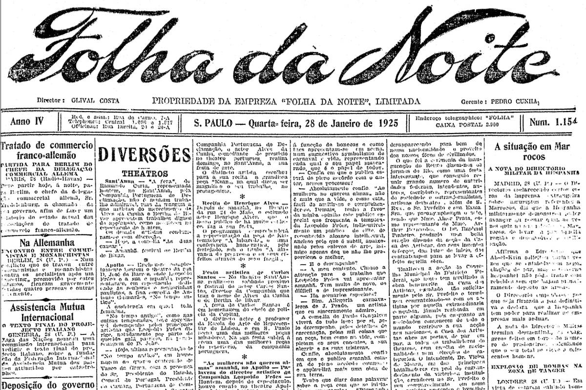 1925: Guiomar é única mulher a se apresentar em evento em NY