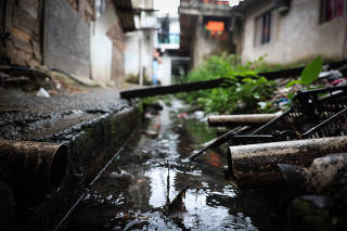 Saneamento na baixada santista