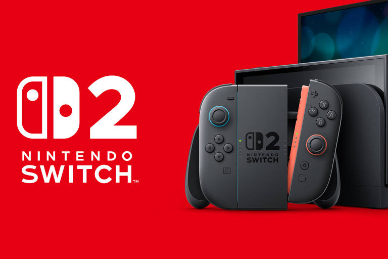 Imagem de divulgação do Nintendo Switch 2， anunciado pela Nintendo