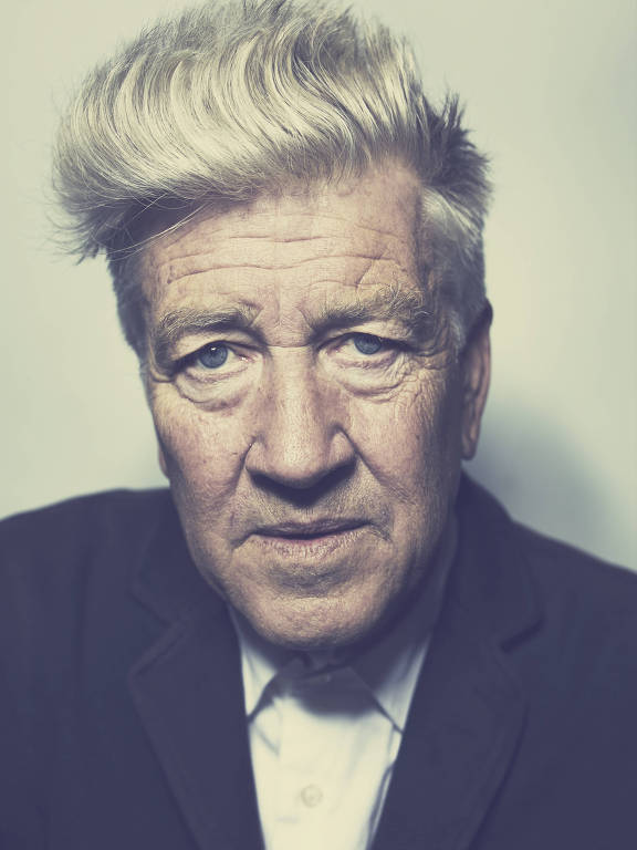 O cineasta David Lynch em sua casa， em Los Angeles， em 2014