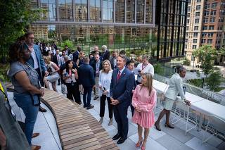 Virginia Gov. Youngkin Speaks At Grand Opening Of Amazon HQ2 In Arlington