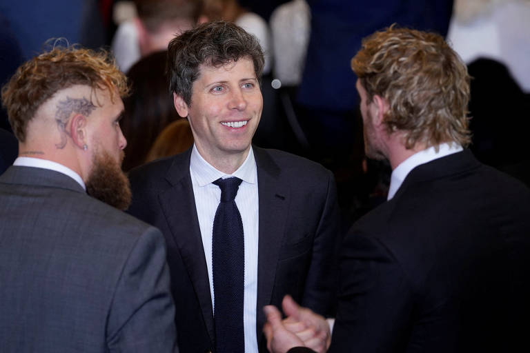 Sam Altman, CEO da OpenAI (empresa por trás do ChatGPT), em cerimônia de posse de Donald Trump no Capitólio, em Washington