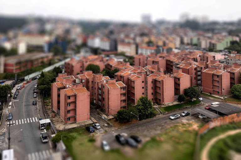 Vista aérea dos prédios da Associação União da Juta