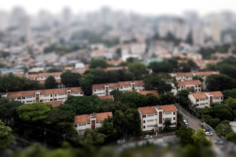 Vista aérea do Conjunto Habitacional Santa Cruz