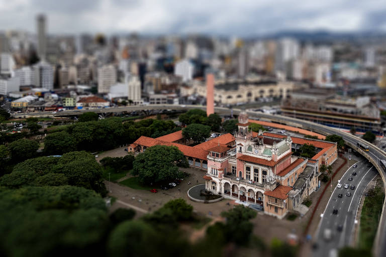 Vista aérea do Palácio das Indústrias