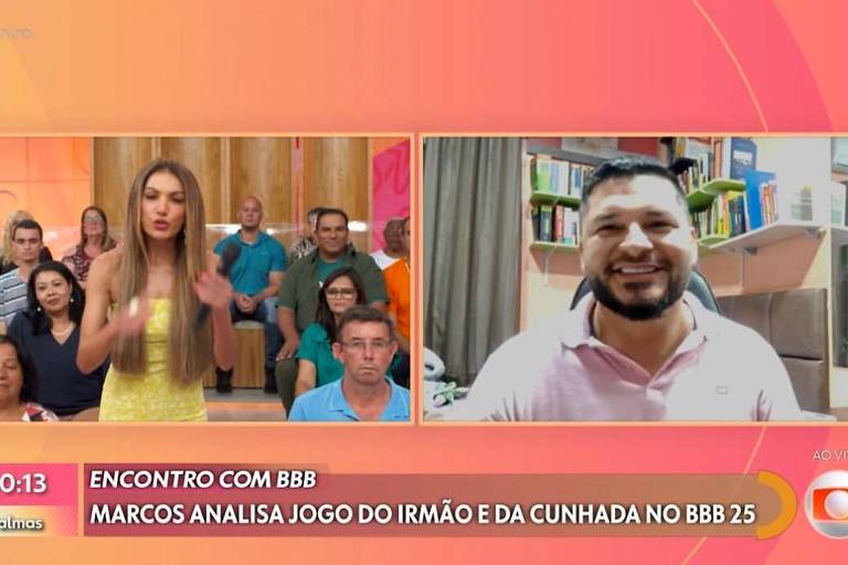 Marcos, irmão de Marcelo do BBB 25, bate papo no Encontro