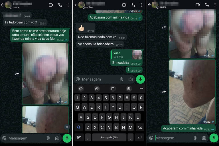 Soldado trocou mensagens com um dos supostos agressores