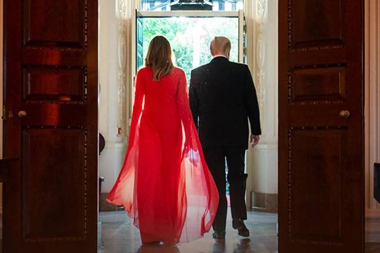 Trump e Melania comemoram 20 anos de casamento