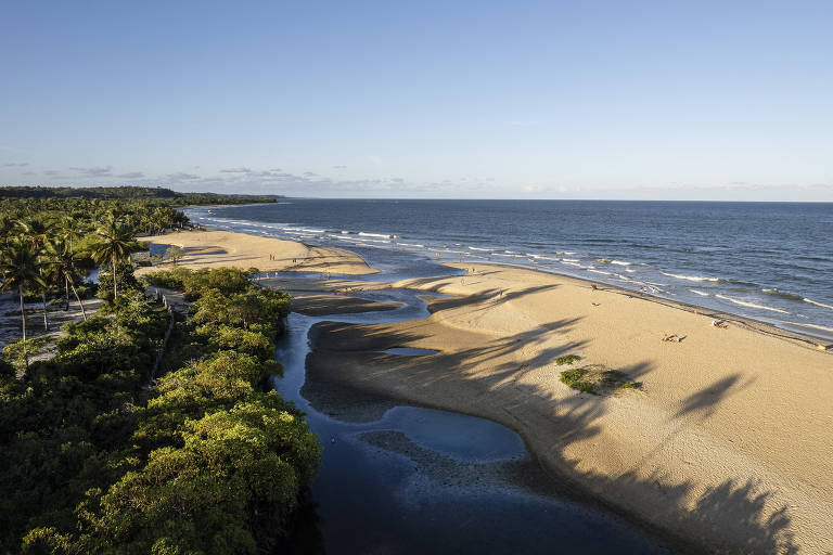 Praia dos Nativos em Trancoso， região turística da Bahia