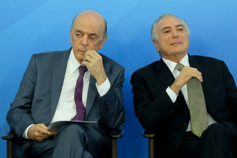 Além de Serra, outros nomes do PSDB estiveram na gestão do emedebista, como Aloysio Nunes, substituto de Serra no Itamaraty, Antônio Imbassahy na Secretaria de Governo, Bruno Araújo no Ministério das Cidades e Alexandre de Moraes, filiado à sigla antes de ser indicado ao STF, na chefia da Justiça