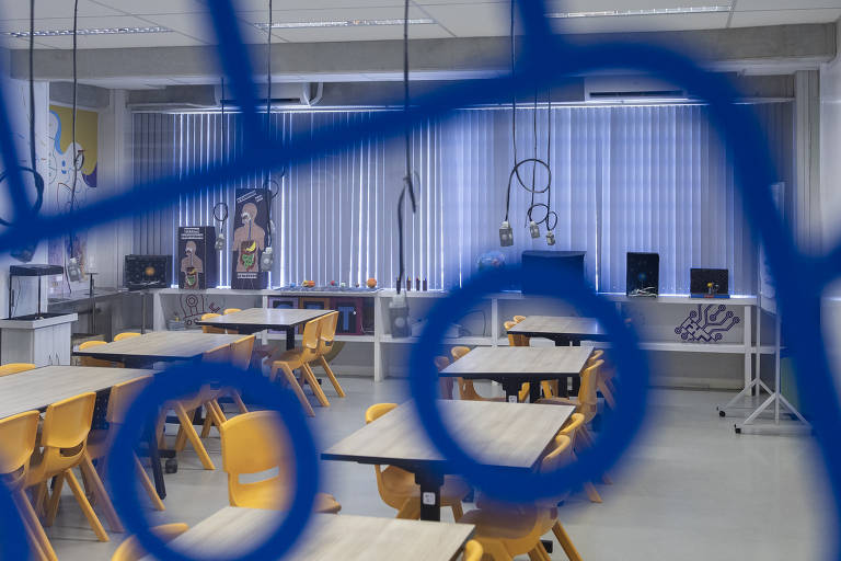 Espaço de tecnologia do GET Elza Soares, chamado de "Colaboratório"