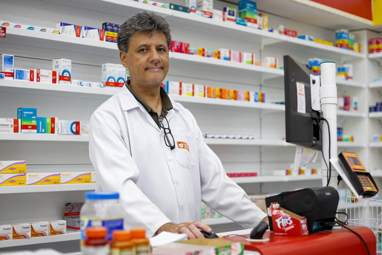 O farmacêutico Walber Toma, 50: idosos são maiores consumidores, com tratamentos contra hipertensão, colesterol, diabetes e depressão.