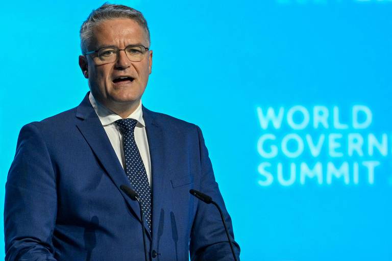 Mathias Cormann， Secretário-Geral da OCDE， durante o World Government Summit， em Dubai