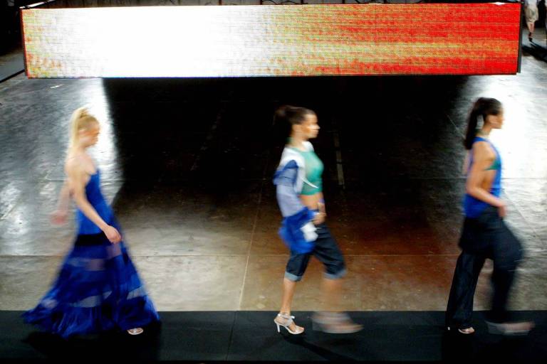 Desfile da grife Zoomp na São Paulo Fashion Week de 2005