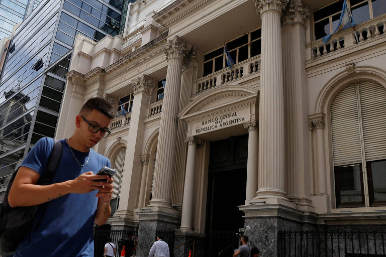 Fachada do banco central da Argentina