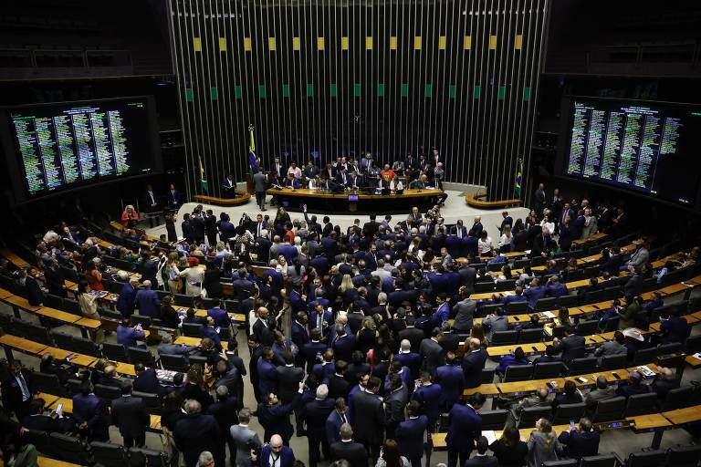 O plenário da Câmara dos Deputados