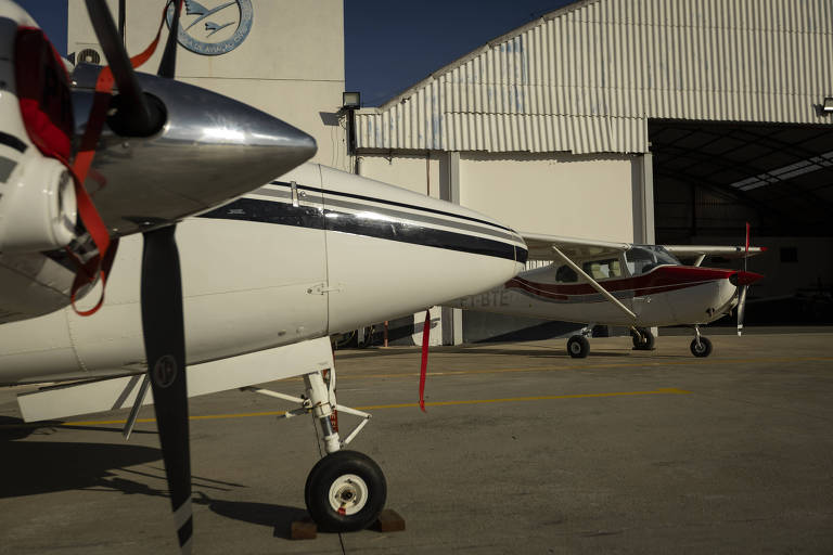 Hangar do aeroporto Campo de Marte， em São Paulo