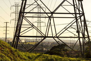 Subestação de distribuição de energia elétrica