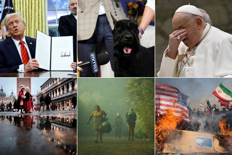 6 imagens que marcaram a semana ao redor do mundo, descritas em detalhe no resto da galeria.