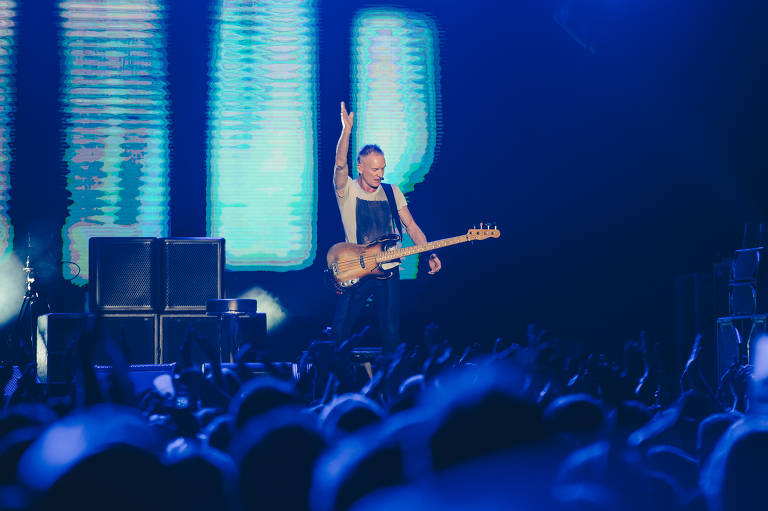 Sting se apresenta no Auditório Ibirapuera, em São Paulo