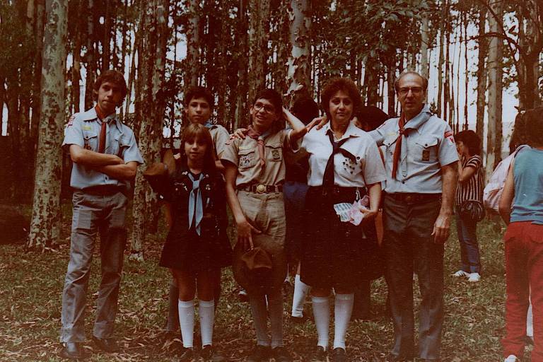 família sorri