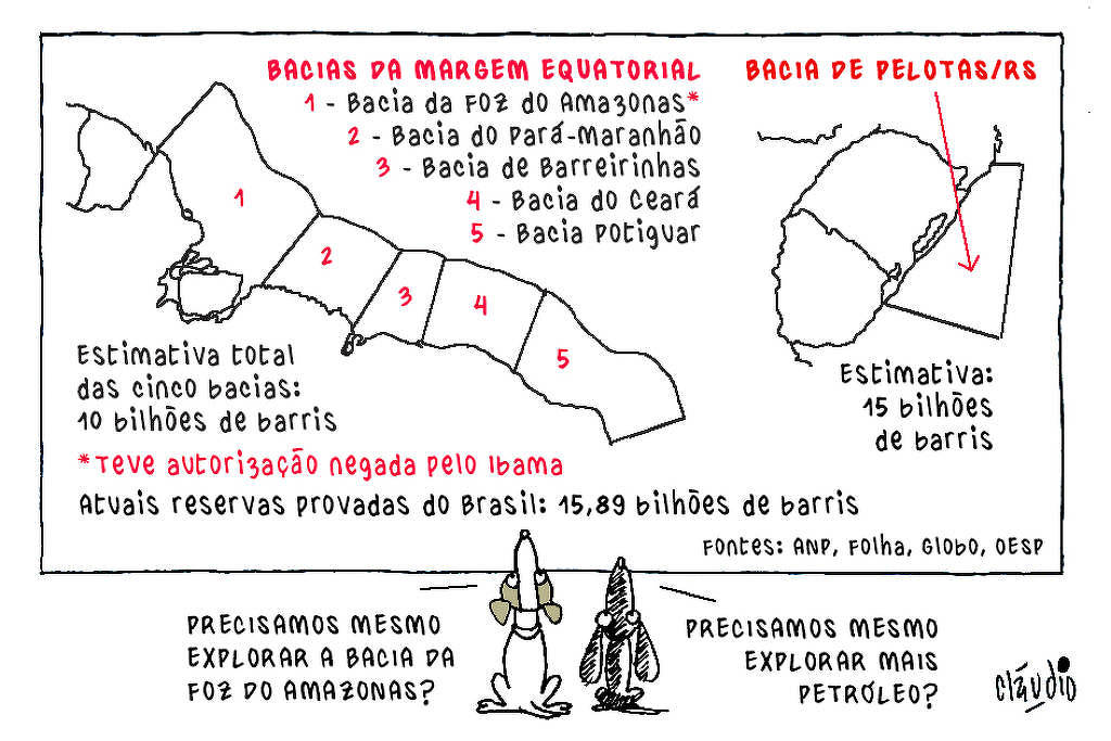 A bacia de Pelotas e as bacias da Margem Equatorial