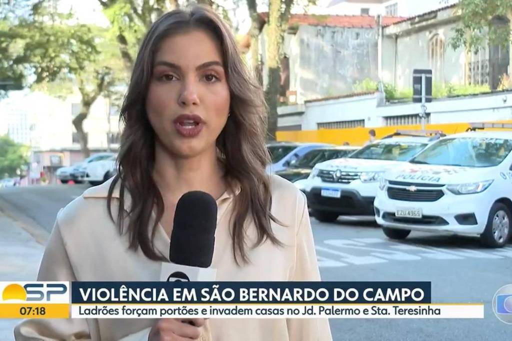 Repórter da Globo muda local de entrada ao vivo por medo de assalto