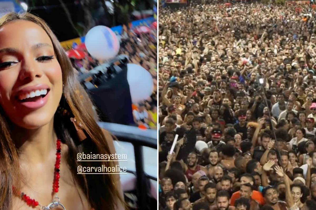 Carnaval 2025: Anitta engrossa coro de 'sem anistia' no trio do BaianaSystem; assista