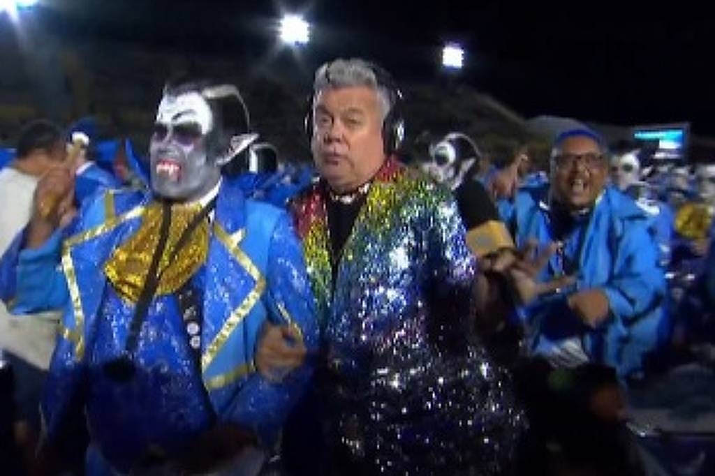 Entrevista com robô, gafe e 'me chupa': os melhores momentos de Milton Cunha no Carnaval